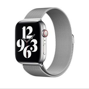 Apple Watch Band 44MM Silver Milanese Loop-NWT